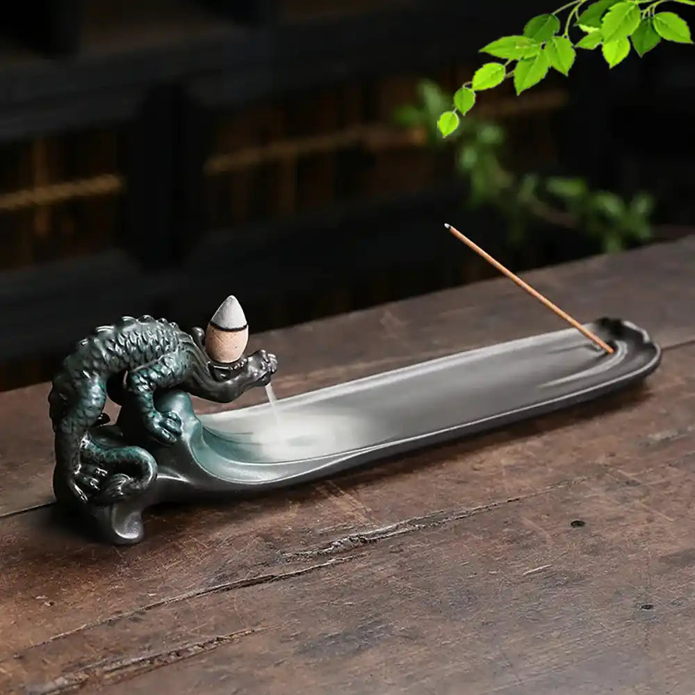 Dragon Smoke Waterfall Backflow Incense Burner - Incense Holder