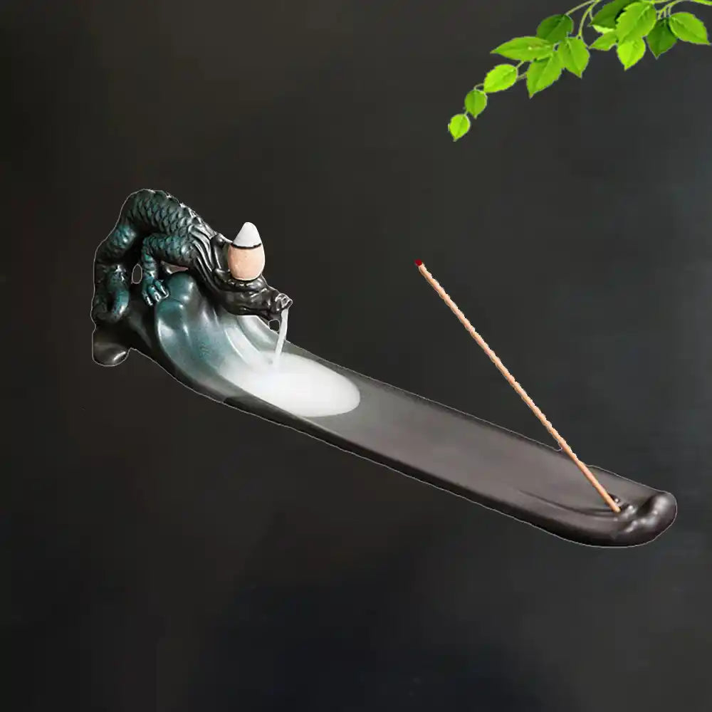 Dragon Smoke Waterfall Backflow Incense Burner - Incense Holder