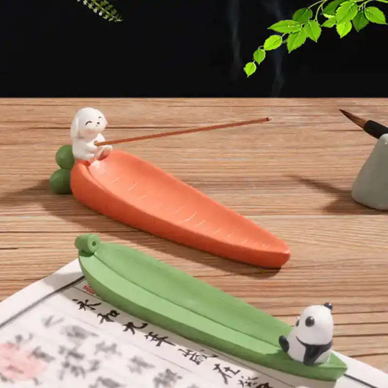 Lovely Cartoon Animals Resin Incense Holder - Incense Stick Tray For Home Decor