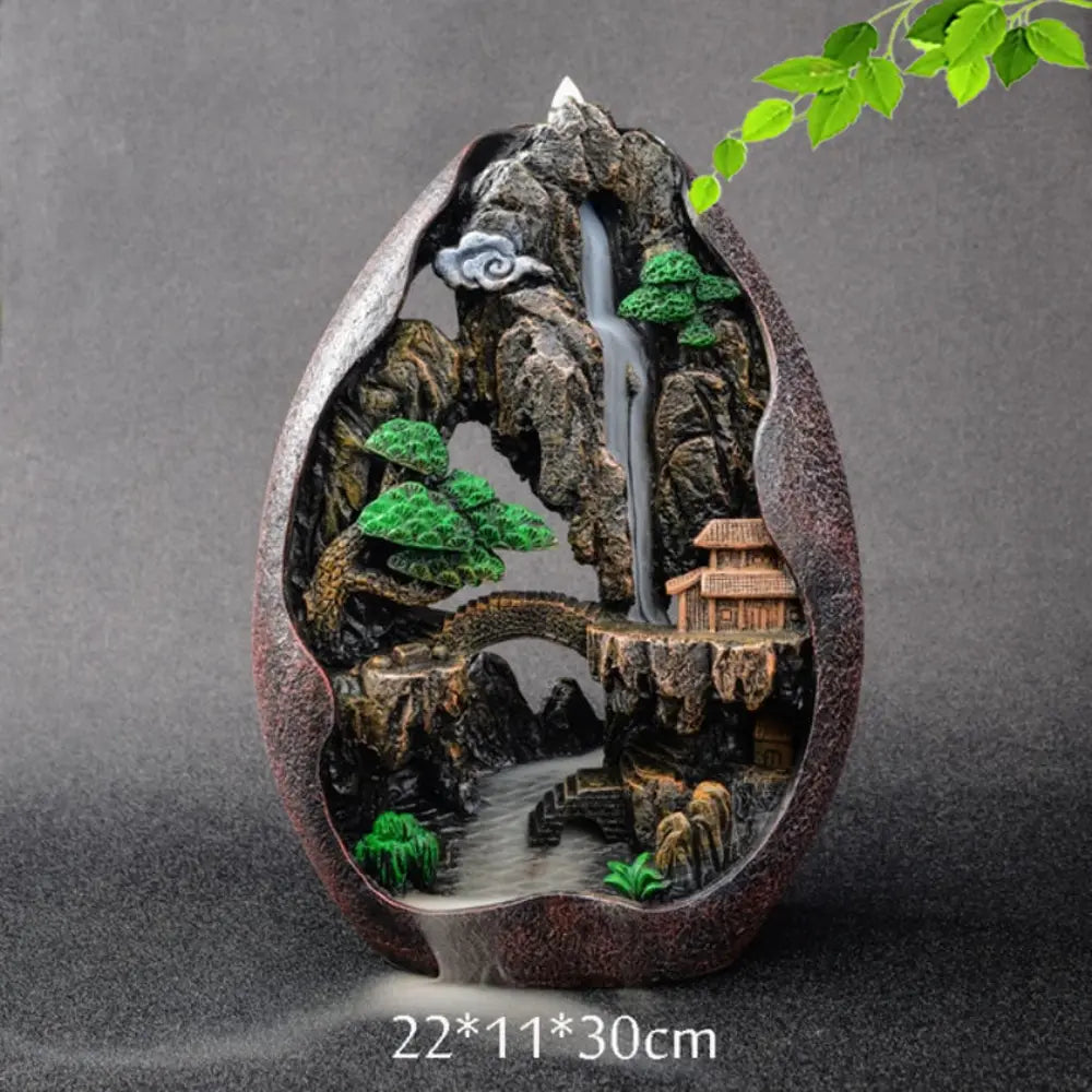 Mountain River Smoke Waterfall Backflow Incense Burner Creative Home Decor