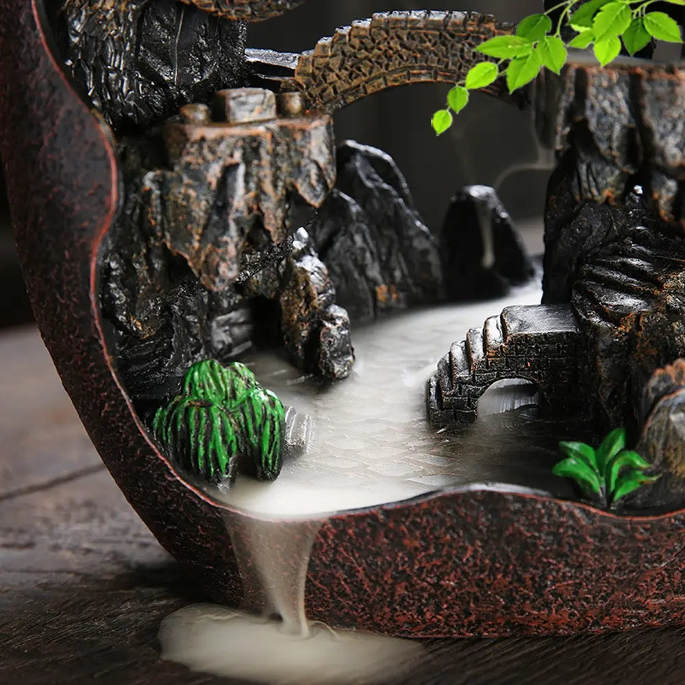 Mountain River Smoke Waterfall Backflow Incense Burner Creative Home Decor