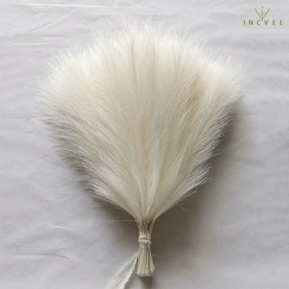 10/30 Stück 42 cm Mini-Kunstgras (Pampasgras) – Boho-Chic, flauschige Halme, warme, zeitlose Oase, Tischgröße