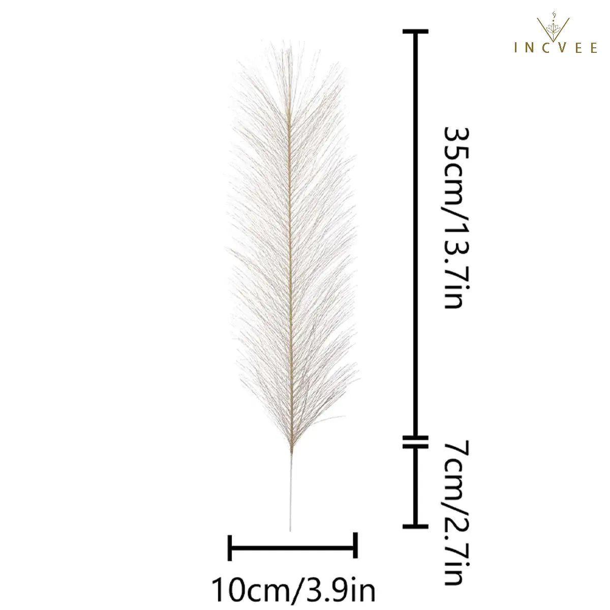 10/30 Stück 42 cm Mini-Kunstgras (Pampasgras) – Boho-Chic, flauschige Halme, warme, zeitlose Oase, Tischgröße