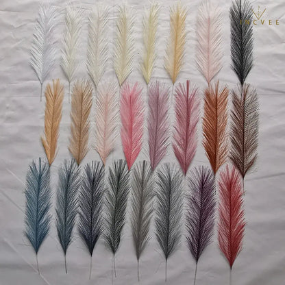 10/30 Stück 42 cm Mini-Kunstgras (Pampasgras) – Boho-Chic, flauschige Halme, warme, zeitlose Oase, Tischgröße