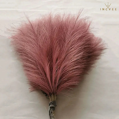 10/30 Stück 42 cm Mini-Kunstgras (Pampasgras) – Boho-Chic, flauschige Halme, warme, zeitlose Oase, Tischgröße
