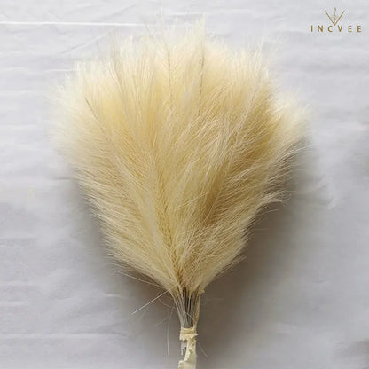 10/30 Stück 42 cm Mini-Kunstgras (Pampasgras) – Boho-Chic, flauschige Halme, warme, zeitlose Oase, Tischgröße