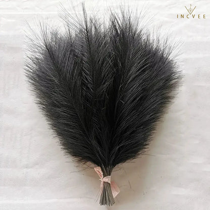 10/30 Stück 42 cm Mini-Kunstgras (Pampasgras) – Boho-Chic, flauschige Halme, warme, zeitlose Oase, Tischgröße