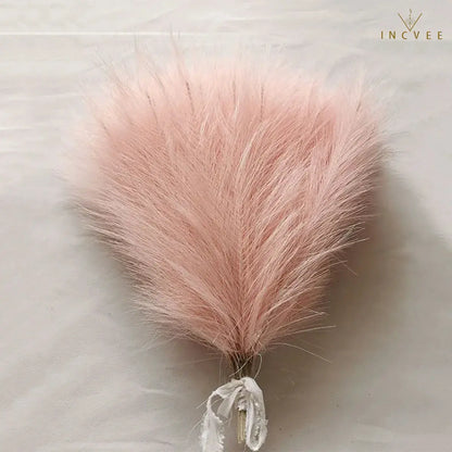 10/30 Stück 42 cm Mini-Kunstgras (Pampasgras) – Boho-Chic, flauschige Halme, warme, zeitlose Oase, Tischgröße