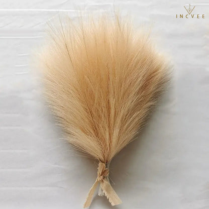 10/30 Stück 42 cm Mini-Kunstgras (Pampasgras) – Boho-Chic, flauschige Halme, warme, zeitlose Oase, Tischgröße