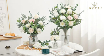 20 künstliche Eukalyptuszweige (gemischt) – 4 Sorten, biegsam, minimalistisch