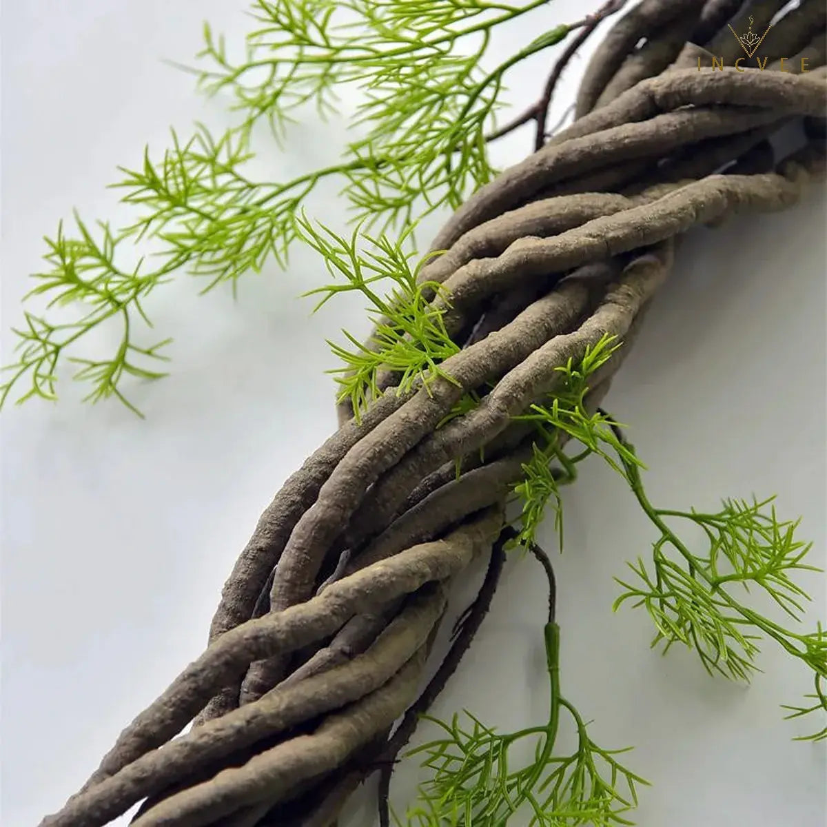 99 cm lange, rustikale Efeuranke aus künstlichem Rattan – flexibler, brauner Kletterast für DIY-Kränze und Dekorationen