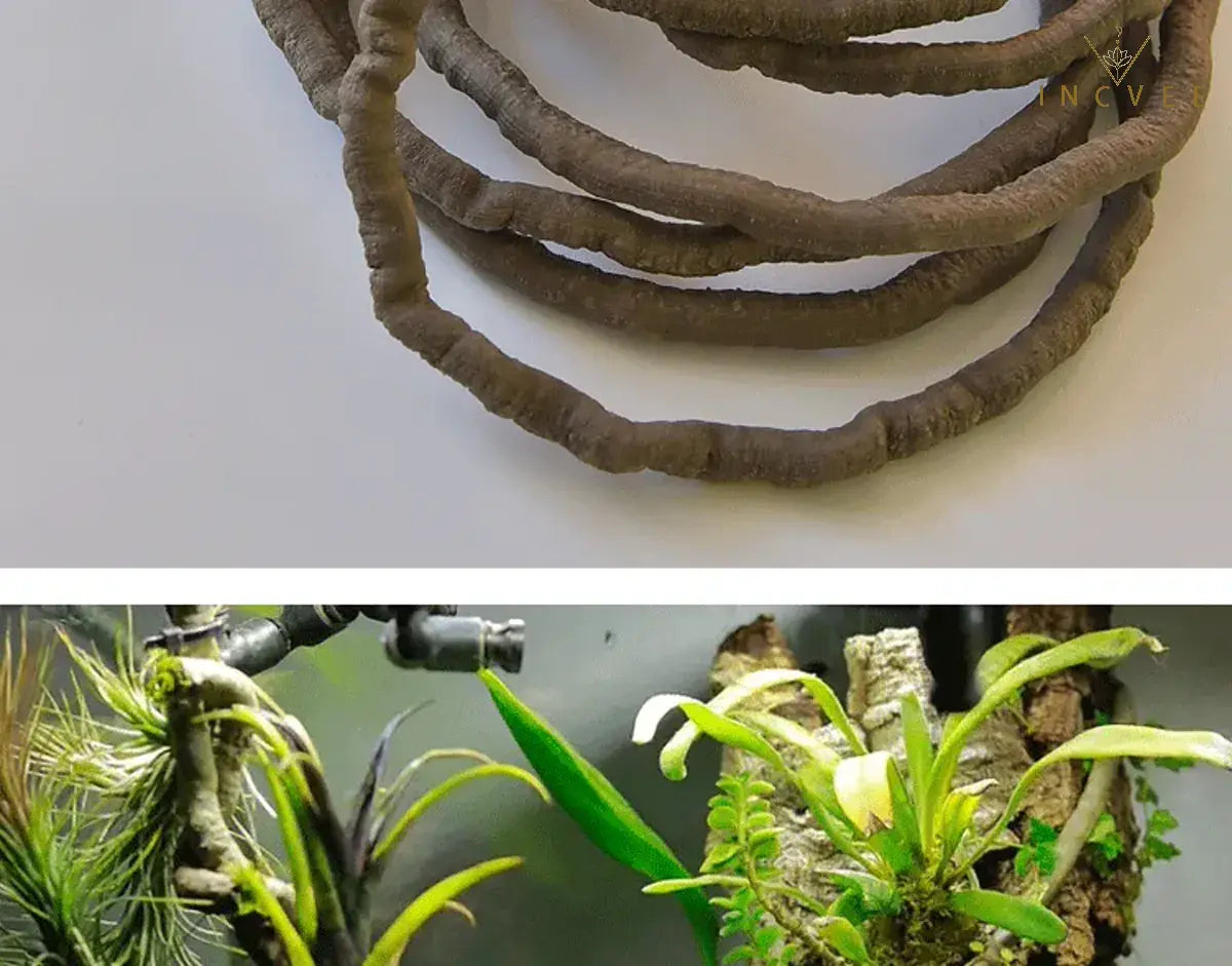 99 cm lange, rustikale Efeuranke aus künstlichem Rattan – flexibler, brauner Kletterast für DIY-Kränze und Dekorationen