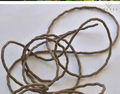 99 cm lange, rustikale Efeuranke aus künstlichem Rattan – flexibler, brauner Kletterast für DIY-Kränze und Dekorationen