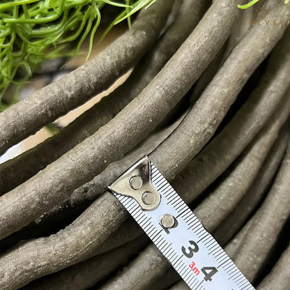 99 cm lange, rustikale Efeuranke aus künstlichem Rattan – flexibler, brauner Kletterast für DIY-Kränze und Dekorationen