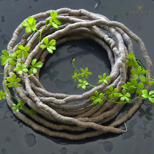 Künstliche Efeu-Ranken, 100 cm (39,37 Zoll), PVC-Kunststoff, Rattan-Kletterpflanze, Wigwam-Regenwald-Landschaft, DIY-Heimdekoration, Durchmesser 1 cm