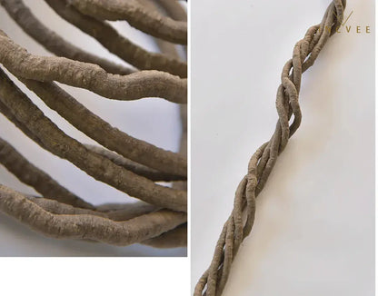 99 cm lange, rustikale Efeuranke aus künstlichem Rattan – flexibler, brauner Kletterast für DIY-Kränze und Dekorationen