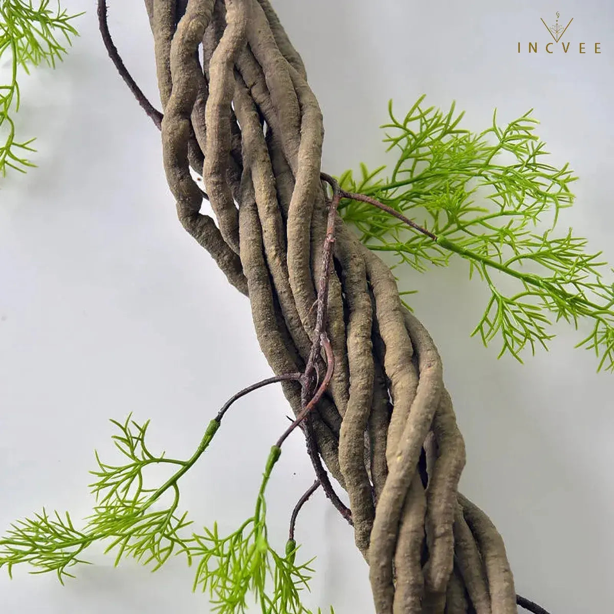 99 cm lange, rustikale Efeuranke aus künstlichem Rattan – flexibler, brauner Kletterast für DIY-Kränze und Dekorationen