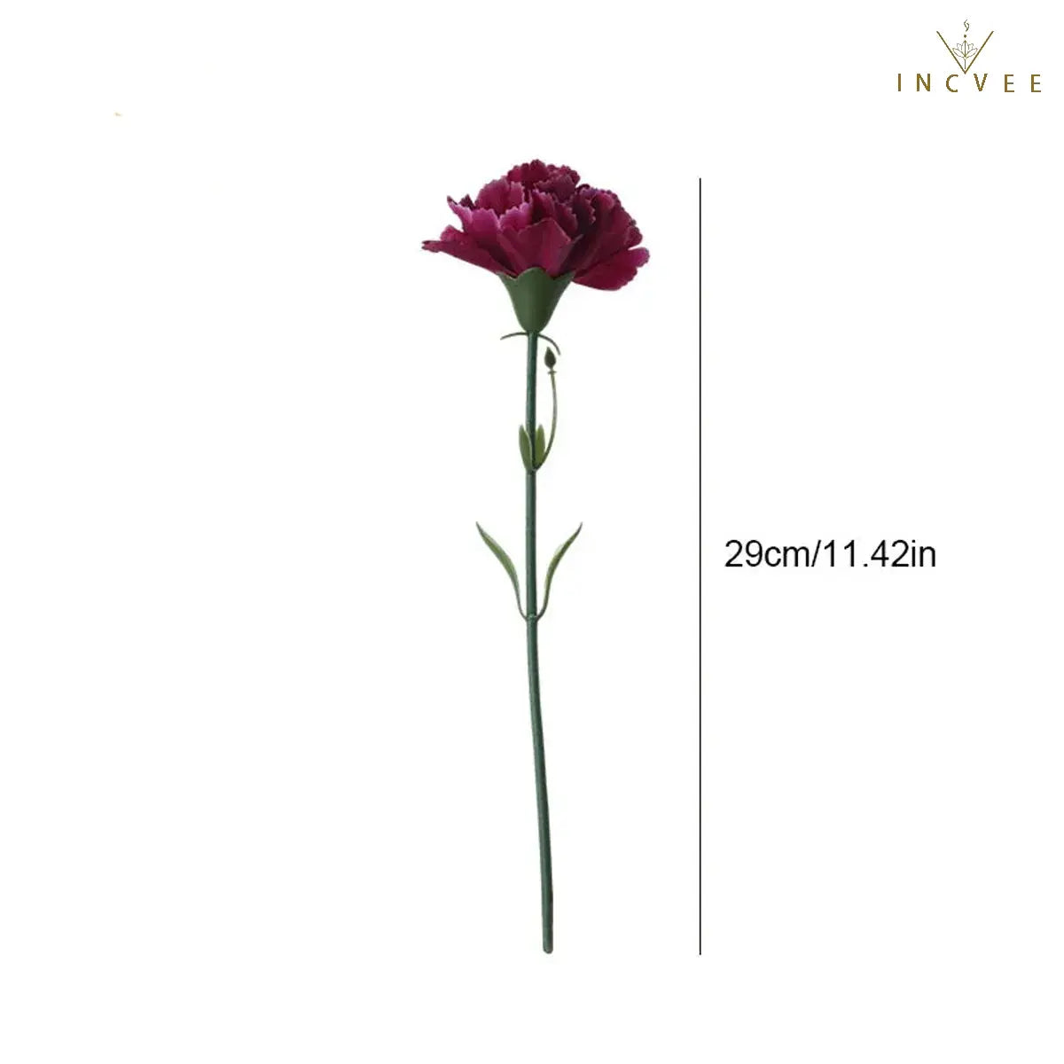 5PCS Artificial Carnation Flowers - Silk Blooms, Bendable Stems, Tabletop Decor, 29cm