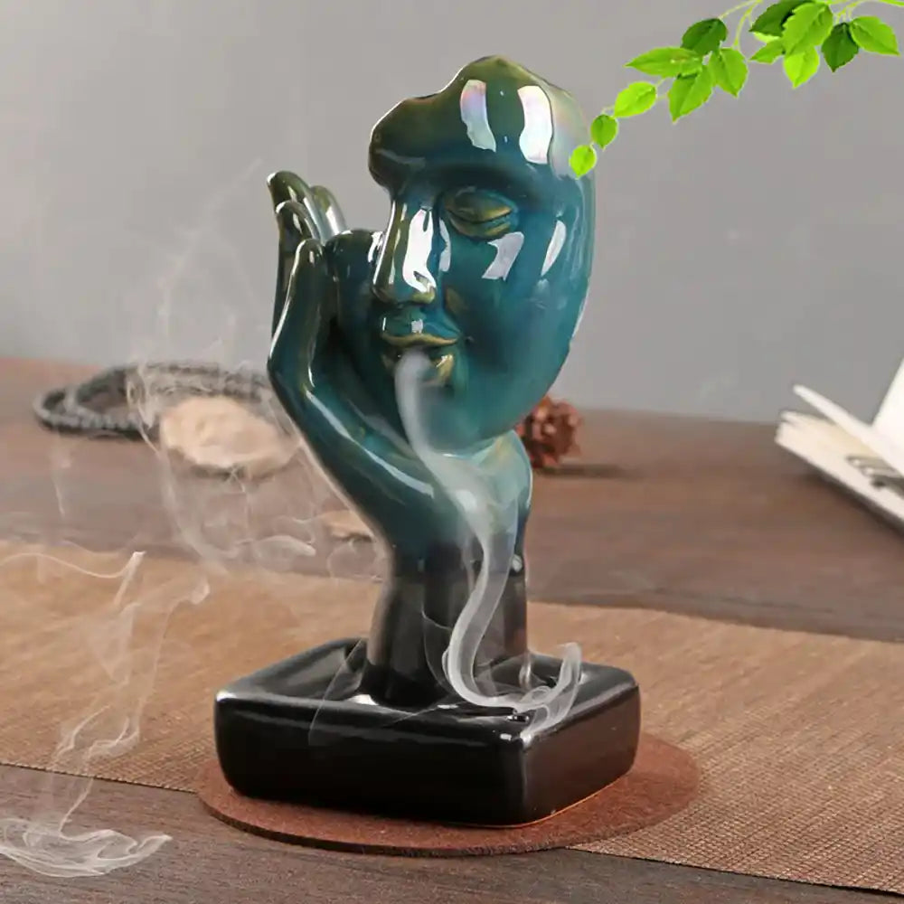 Broken Silence Backflow Incense Burner - Ceramic European Style Incense Waterfall