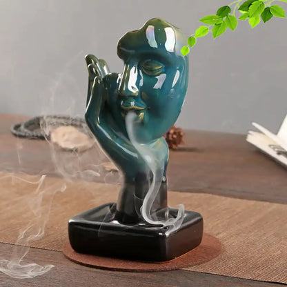 Broken Silence Backflow Incense Burner - Ceramic European Style Incense Waterfall