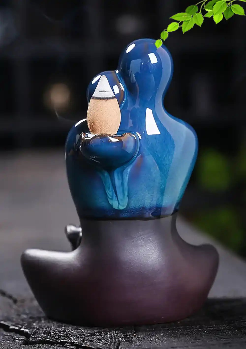 Ceramic Couple Hug Backflow Incense Burner - Incense Waterfall Love Statue