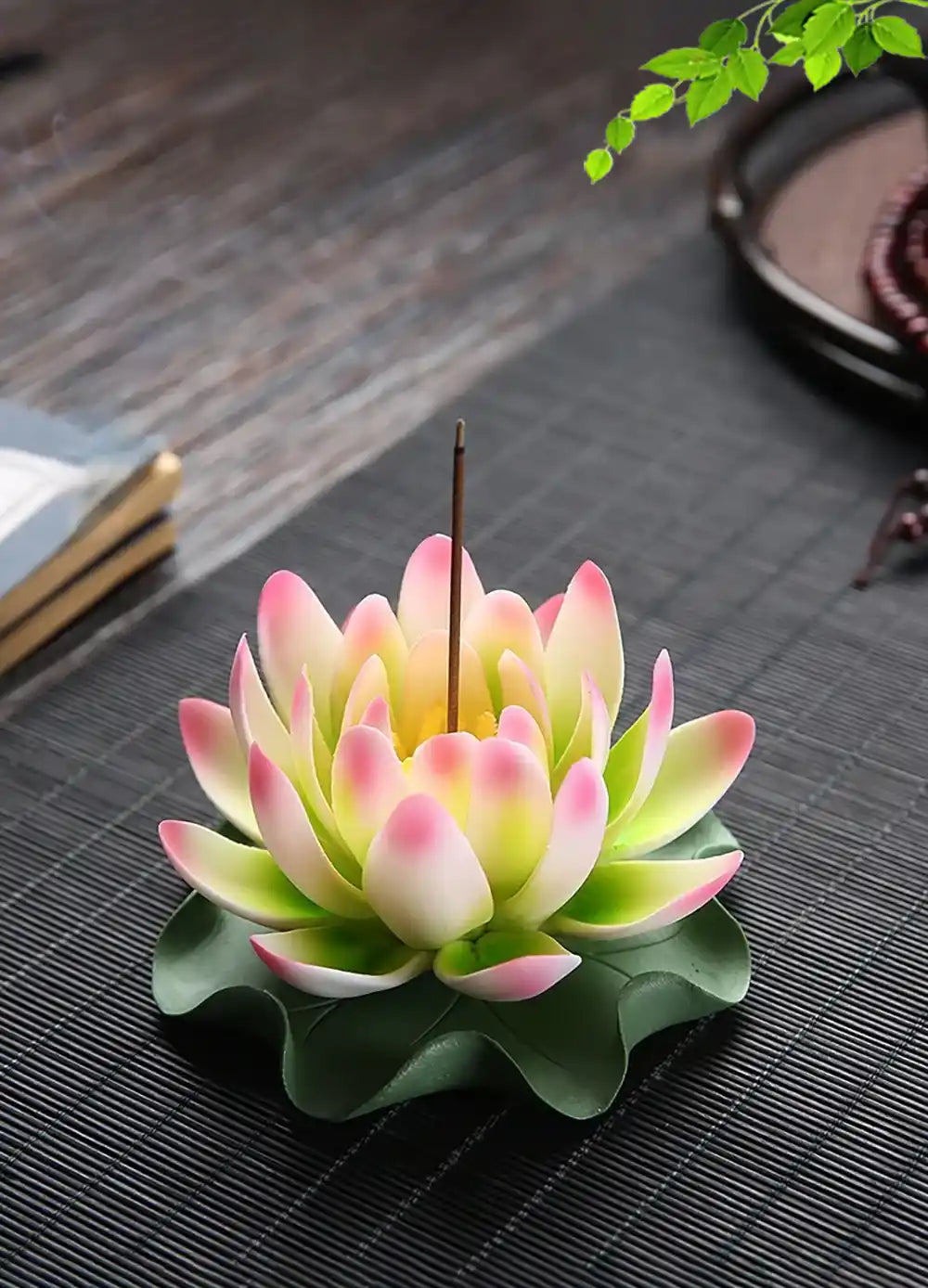 Ceramic Handicraft Lotus Incense Holder - Zen Lotus Incense Tray Ornaments