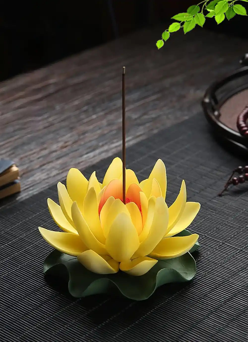 Ceramic Handicraft Lotus Incense Holder - Zen Lotus Incense Tray Ornaments