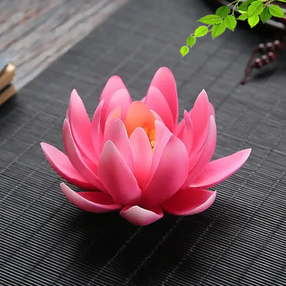 Ceramic Handicraft Lotus Incense Holder - Zen Lotus Incense Tray Ornaments