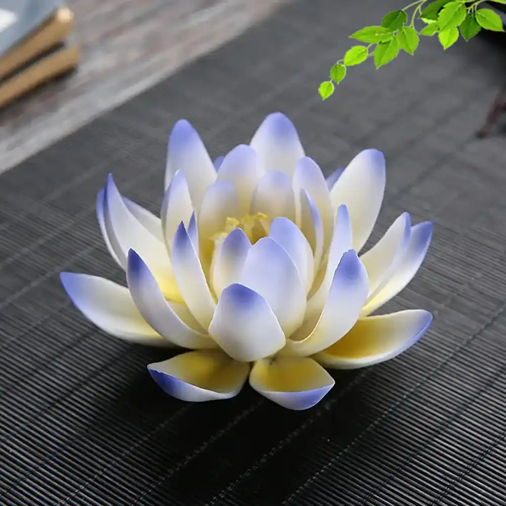 Ceramic Handicraft Lotus Incense Holder - Zen Lotus Incense Tray Ornaments