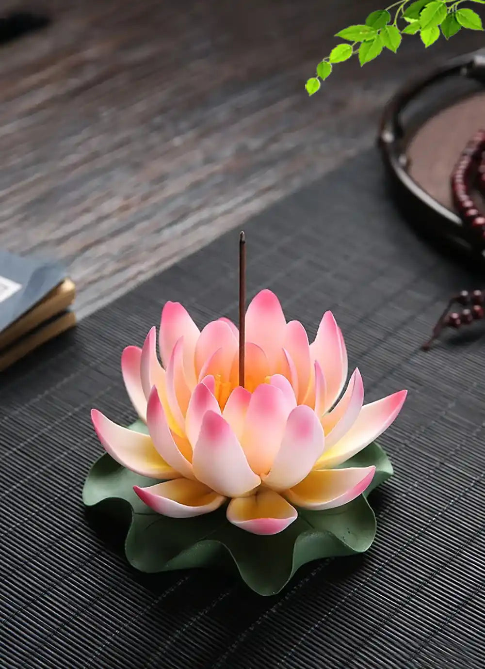 Ceramic Handicraft Lotus Incense Holder - Zen Lotus Incense Tray Ornaments