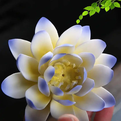 Ceramic Handicraft Lotus Incense Holder - Zen Lotus Incense Tray Ornaments