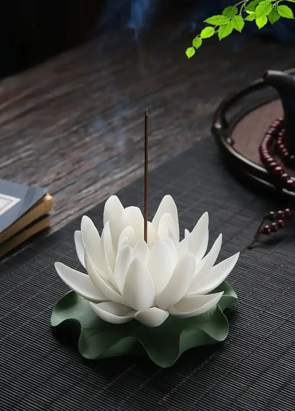 Ceramic Handicraft Lotus Incense Holder - Zen Lotus Incense Tray Ornaments