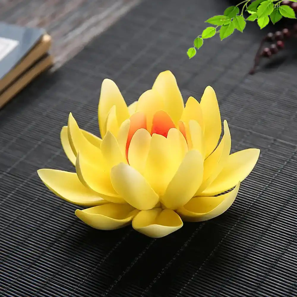 Ceramic Handicraft Lotus Incense Holder - Zen Lotus Incense Tray Ornaments