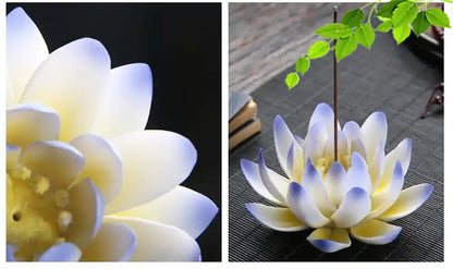 Ceramic Handicraft Lotus Incense Holder - Zen Lotus Incense Tray Ornaments