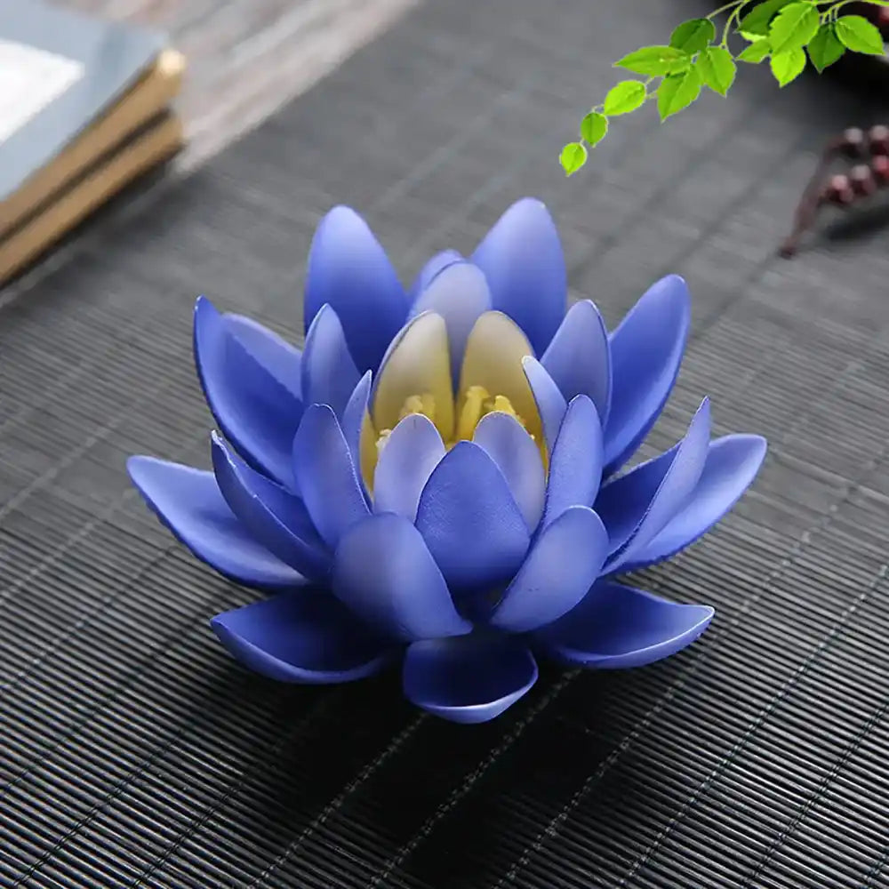 Ceramic Handicraft Lotus Incense Holder - Zen Lotus Incense Tray Ornaments