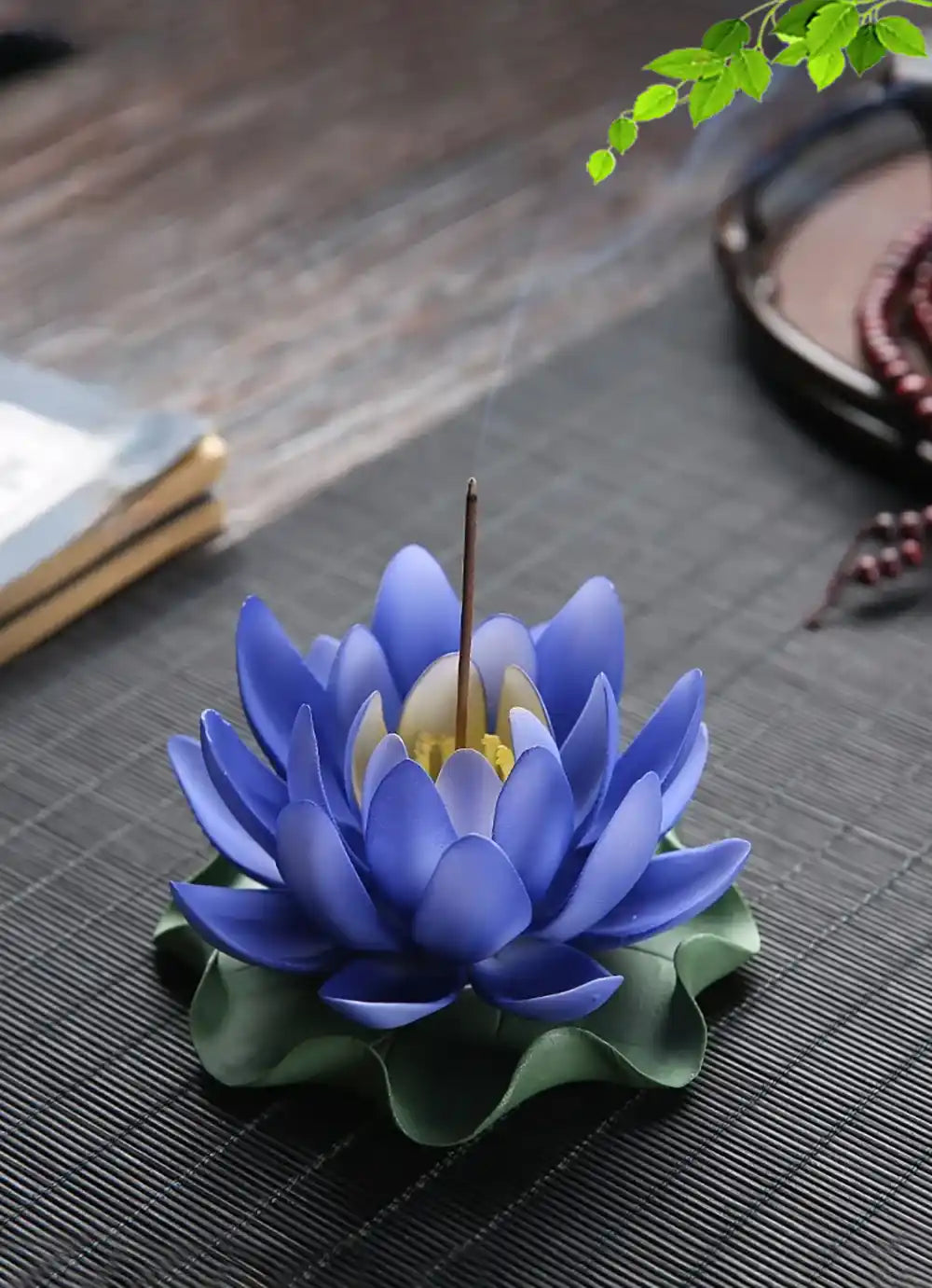 Ceramic Handicraft Lotus Incense Holder - Zen Lotus Incense Tray Ornaments