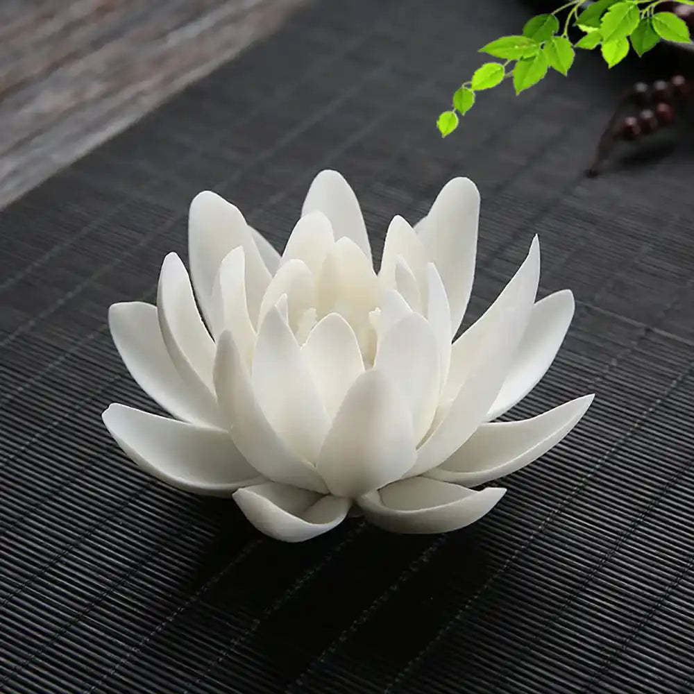 Ceramic Handicraft Lotus Incense Holder - Zen Lotus Incense Tray Ornaments