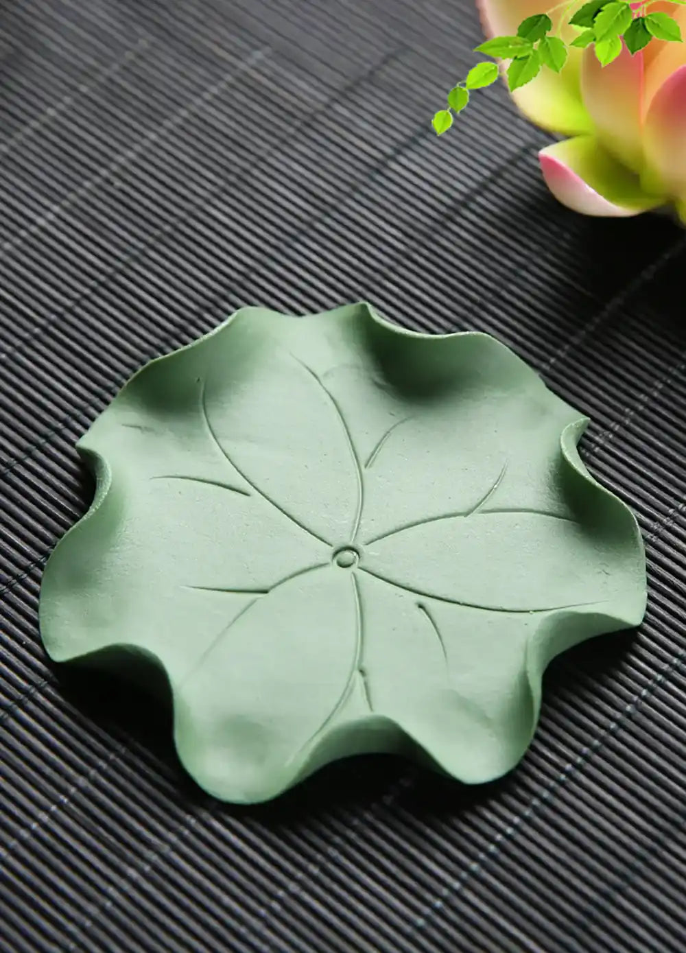 Ceramic Handicraft Lotus Incense Holder - Zen Lotus Incense Tray Ornaments