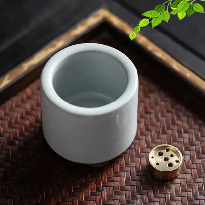 Ceramic Incense Burner Retro Minimalist Handmade Crackle Incense Holder