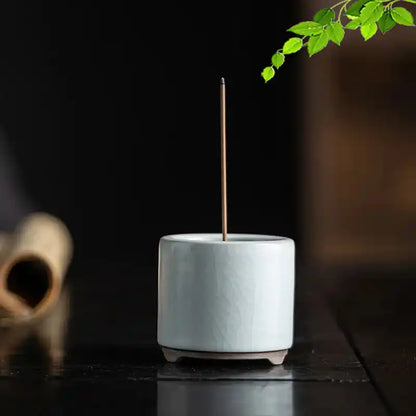 Ceramic Incense Burner Retro Minimalist Handmade Crackle Incense Holder