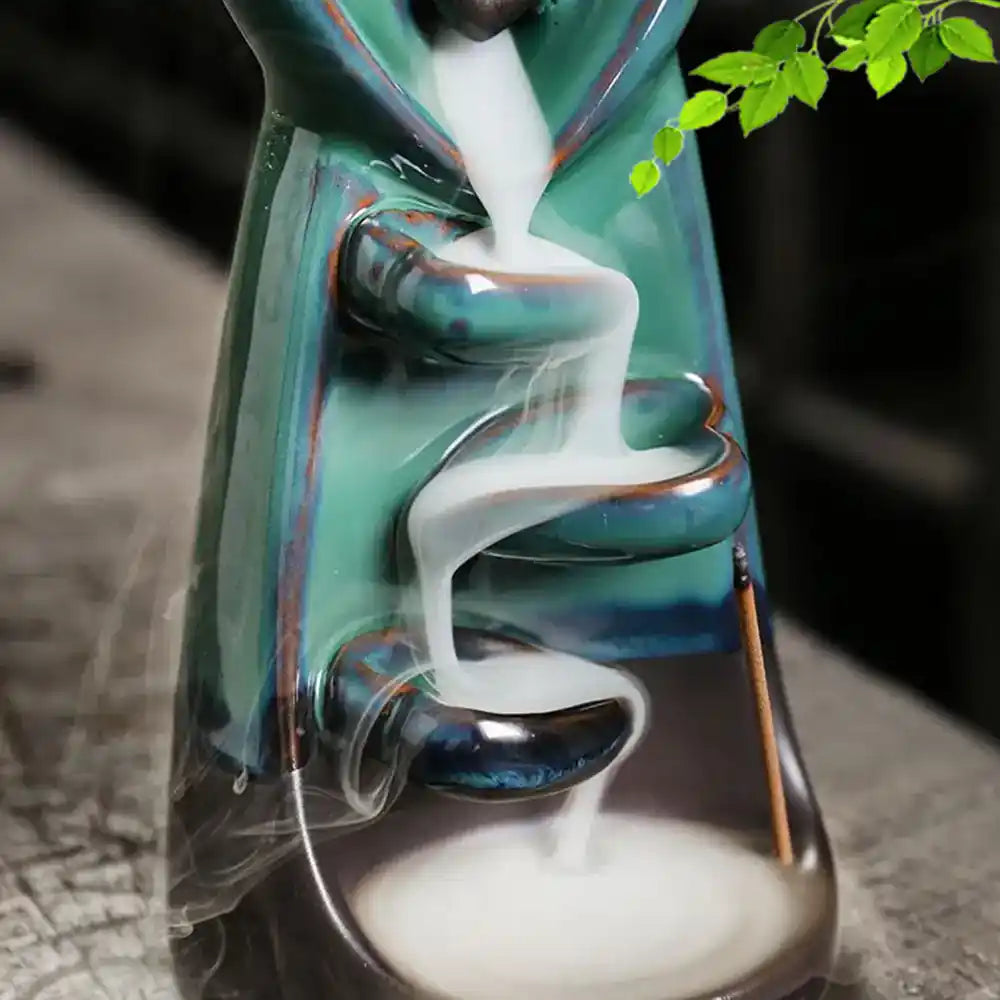 Ceramic Love Statue Backflow Incense Burner - Incense Waterfall Couple Hug