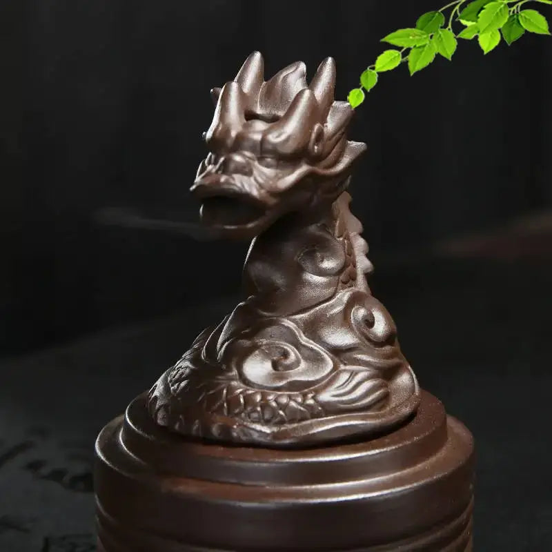 Dragon Abyss Ceramics Dragon Incense Burner Acrylic Windproof Incense Waterfall