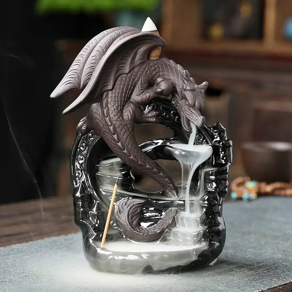 incvee: dragon incense burner backflow incense burner