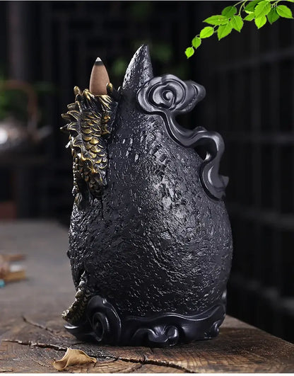 Dragon's Whisper LED Dragon Incense Burner Resin Waterfall Incense Burner