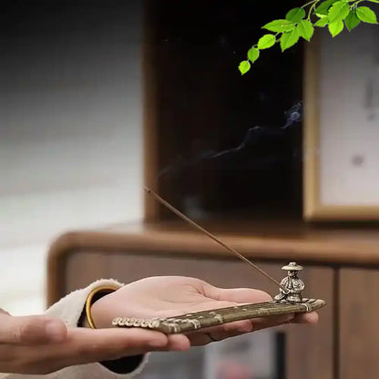 Fisherman Incense Holder - Old Man Fishing Aromatherapy Stick Burner