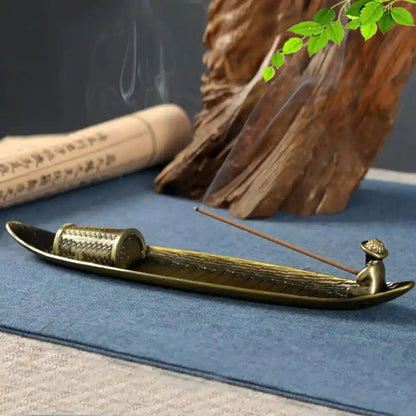 Fisherman Incense Holder - Old Man Fishing Aromatherapy Stick Burner