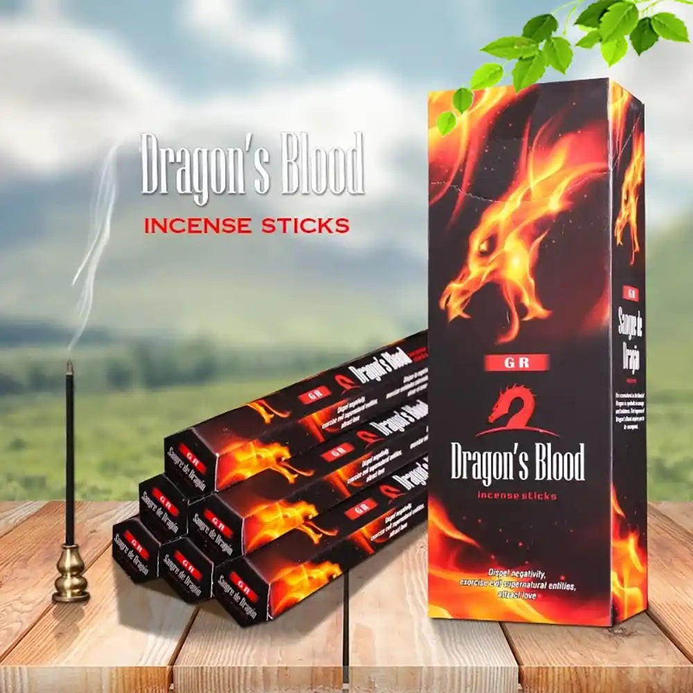 GR Indian Incense Sticks - 20 Sticks Sandalwood Red Rose Forest Dragon Blood