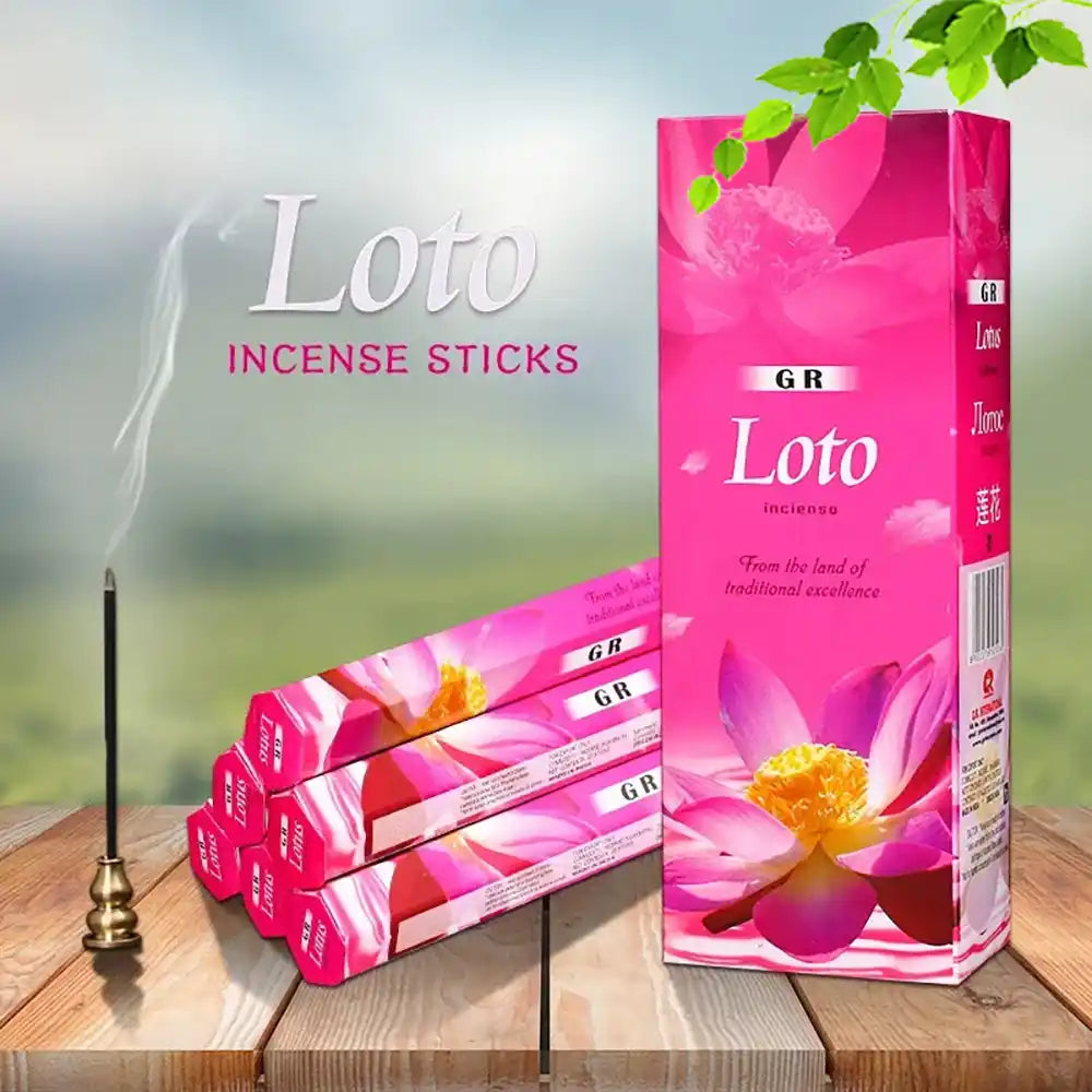 GR Indian Incense Sticks - 20 Sticks Sandalwood Red Rose Forest Dragon Blood