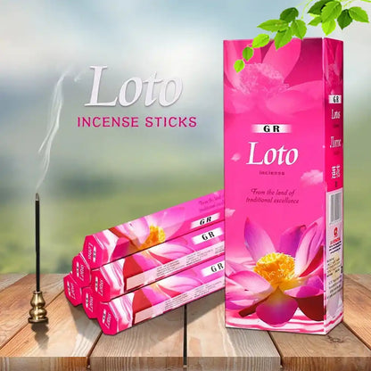 GR Indian Incense Sticks - 20 Sticks Sandalwood Red Rose Forest Dragon Blood