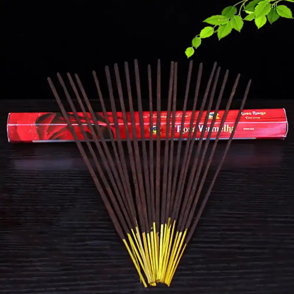 GR Indian Incense Sticks - 20 Sticks Sandalwood Red Rose Forest Dragon Blood